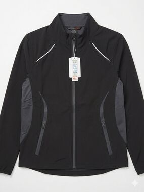 North End Men’s Black Performance Zip Jacket